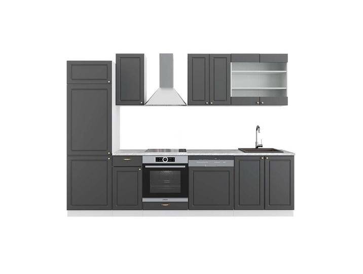 Vicco KÜCHENZEILE, Anthrazit, Weiß, Küchenblock,Rechteckig, 300x81.6x60 cm, Küchen, Küchenzeilen & Küchenblöcke, Küchenzeilen ohne Geräte von XXXLutz Marktplatz