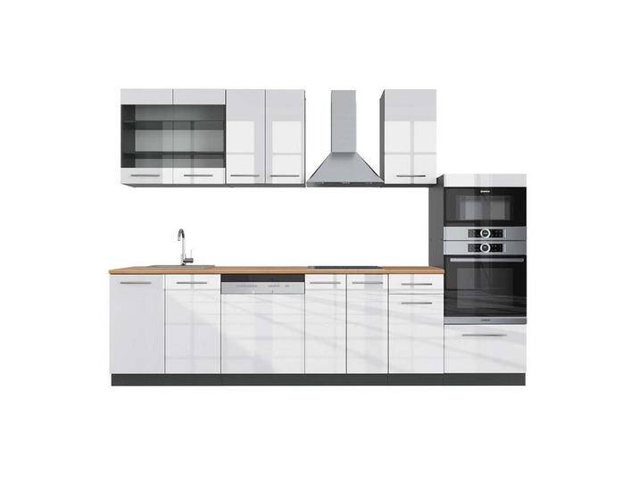 Vicco KÜCHENZEILE, Weiß Hochglanz, Anthrazit, Küchenblock,Rechteckig, 300x81.6x60 cm, Küchen, Küchenzeilen & Küchenblöcke, Küchenzeilen ohne Geräte Vicco KÜCHENZEILE, Weiß Hochglanz, Anthrazit, Küchenblock,Rechteckig, 300x81.6x60 cm, Küchen, Küchenzeilen & Küchenblöcke, Küchenzeilen ohne Geräte von XXXLutz Marktplatz