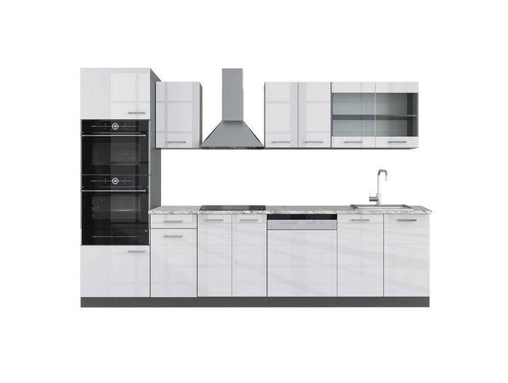 Vicco KÜCHENZEILE, Weiß Hochglanz, Anthrazit, Küchenblock,Rechteckig, 300x81.6x60 cm, Küchen, Küchenzeilen & Küchenblöcke, Küchenzeilen ohne Geräte Vicco KÜCHENZEILE, Weiß Hochglanz, Anthrazit, Küchenblock,Rechteckig, 300x81.6x60 cm, Küchen, Küchenzeilen & Küchenblöcke, Küchenzeilen ohne Geräte von XXXLutz Marktplatz