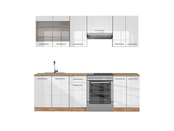 Vicco KÜCHENZEILE, Weiß Hochglanz, Eiche Wotan, Küchenblock,Rechteckig, 240x81.6x46 cm, Küchen, Küchenzeilen & Küchenblöcke, Küchenzeilen ohne Geräte Vicco KÜCHENZEILE, Weiß Hochglanz, Eiche Wotan, Küchenblock,Rechteckig, 240x81.6x46 cm, Küchen, Küchenzeilen & Küchenblöcke, Küchenzeilen ohne Geräte von XXXLutz Marktplatz