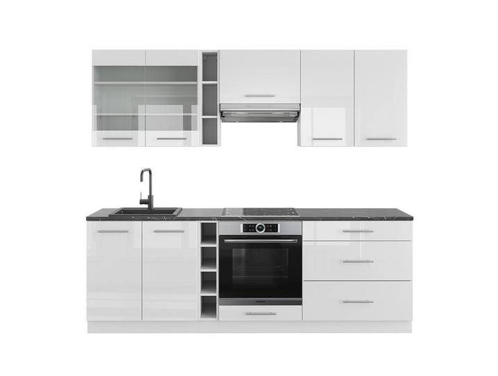 Vicco KÜCHENZEILE, Weiß Hochglanz, Weiß, Küchenblock,Rechteckig, 235x81.6x46 cm, Küchen, Küchenzeilen & Küchenblöcke, Küchenzeilen ohne Geräte von XXXLutz Marktplatz