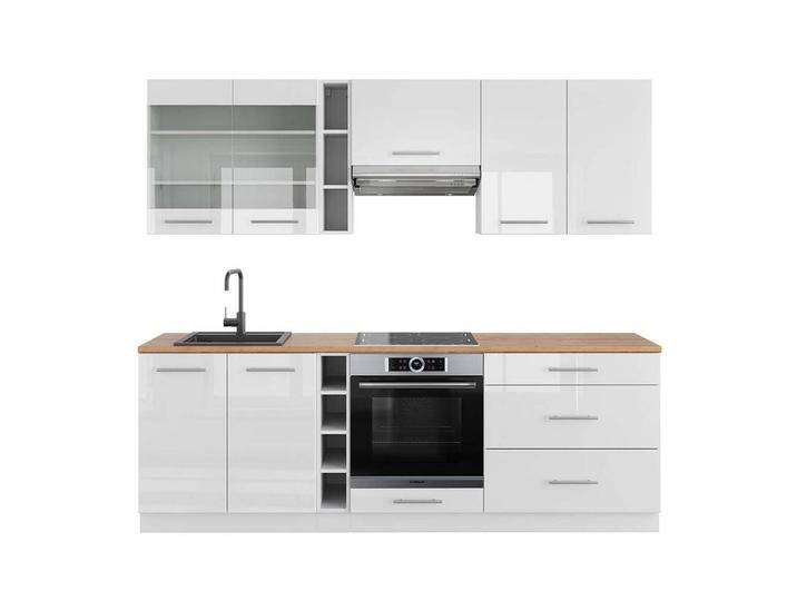 Vicco KÜCHENZEILE, Weiß Hochglanz, Weiß, Küchenblock,Rechteckig, 235x81.6x60 cm, Küchen, Küchenzeilen & Küchenblöcke, Küchenzeilen ohne Geräte Vicco KÜCHENZEILE, Weiß Hochglanz, Weiß, Küchenblock,Rechteckig, 235x81.6x60 cm, Küchen, Küchenzeilen & Küchenblöcke, Küchenzeilen ohne Geräte von XXXLutz Marktplatz