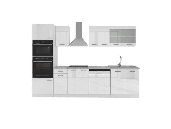 Vicco KÜCHENZEILE, Weiß Hochglanz, Weiß, Küchenblock,Rechteckig, 300x81.6x46 cm, Küchen, Küchenzeilen & Küchenblöcke, Küchenzeilen ohne Geräte von XXXLutz Marktplatz