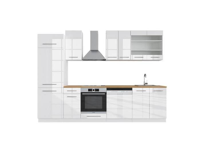 Vicco KÜCHENZEILE, Weiß Hochglanz, Weiß, Küchenblock,Rechteckig, 300x81.6x46 cm, Küchen, Küchenzeilen & Küchenblöcke, Küchenzeilen ohne Geräte von XXXLutz Marktplatz