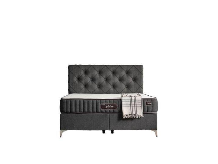 Villa Möbel POLSTERBETT-SET, Anthrazit, Metall, Uni, 140x200 cm, Schlafzimmer, Betten, Polsterbetten von XXXLutz Marktplatz