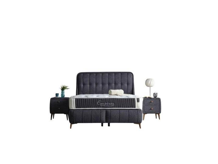 Villa Möbel POLSTERBETT-SET, Anthrazit, Metall, Uni, 150x200 cm, Schlafzimmer, Betten, Polsterbetten von XXXLutz Marktplatz