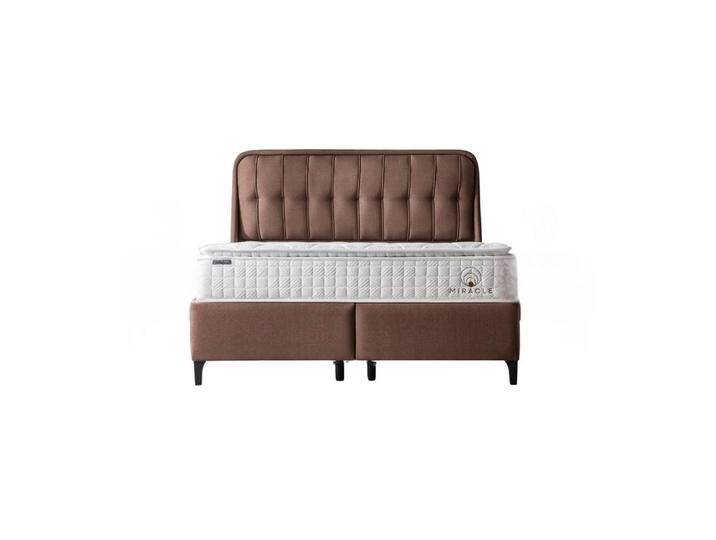 Villa Möbel POLSTERBETT-SET, Braun, Metall, Uni, 160x200 cm, Schlafzimmer, Betten, Polsterbetten von XXXLutz Marktplatz