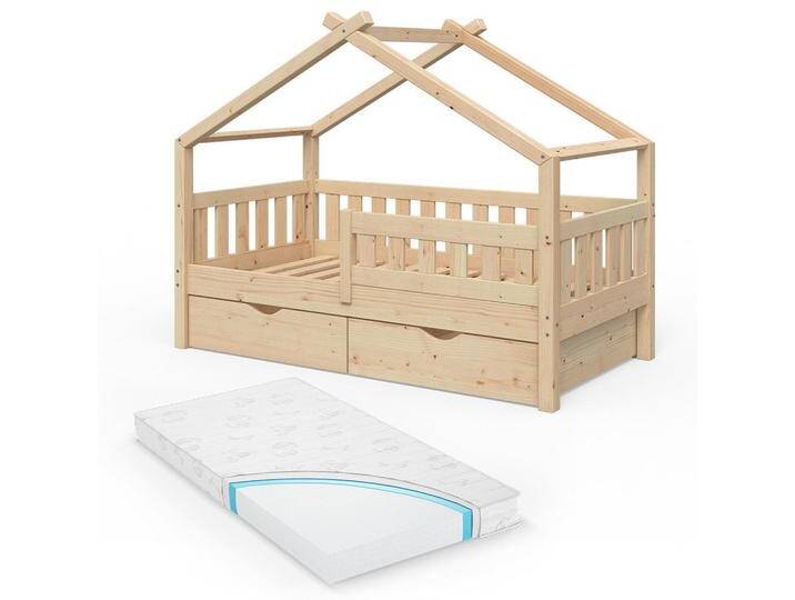 VitaliSpa HAUSBETT, Natur, Holz, 2 Schubladen, Rechteckig, 80x160 cm, Kinder- & Jugendzimmer, Kindermöbel, Kinderbetten, Hausbetten von XXXLutz Marktplatz