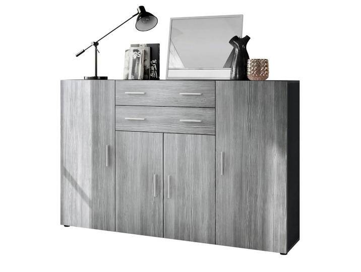 Vladon HIGHBOARD, Anthrazit, 166.5x106.5x35 cm, Wohnzimmer, Kommoden & Sideboards, Highboards Vladon HIGHBOARD, Anthrazit, 166.5x106.5x35 cm, Wohnzimmer, Kommoden & Sideboards, Highboards von XXXLutz Marktplatz