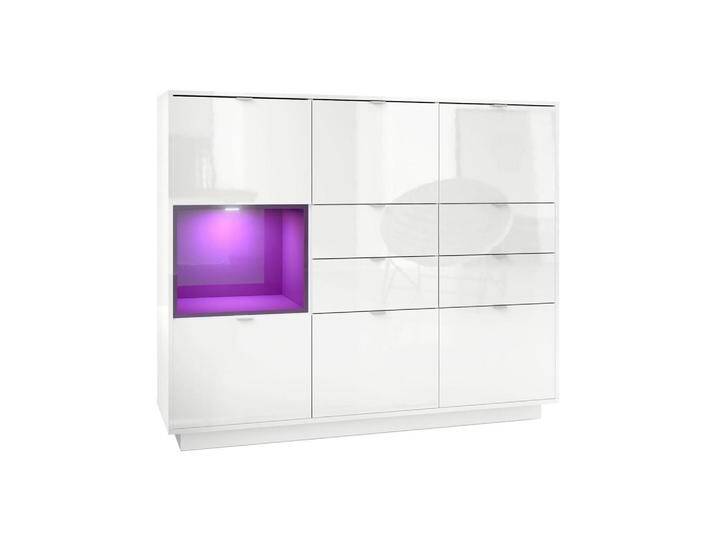 Vladon HIGHBOARD, Brombeere, 153x123x38 cm, Wohnzimmer, Kommoden & Sideboards, Highboards von XXXLutz Marktplatz