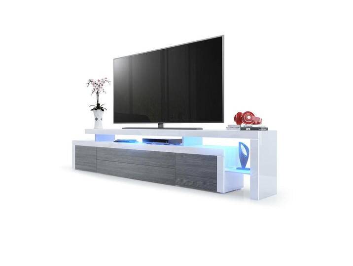 Vladon LOWBOARD, Anthrazit, 227x52x35 cm, Wohnzimmer, Wohnwände, Lowboards, Lowboards stehend von XXXLutz Marktplatz