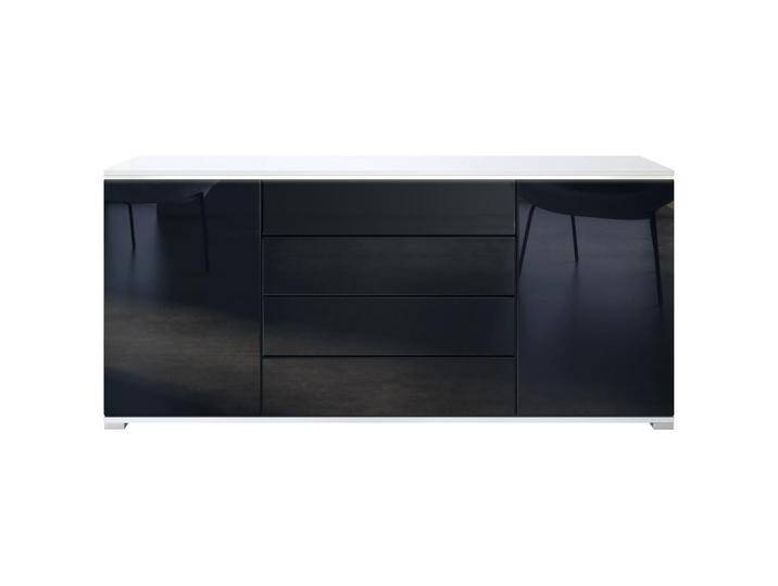 Vladon SIDEBOARD, Schwarz Hochglanz, 166.5x75.5x35 cm, Wohnzimmer, Kommoden & Sideboards, Sideboards Vladon SIDEBOARD, Schwarz Hochglanz, 166.5x75.5x35 cm, Wohnzimmer, Kommoden & Sideboards, Sideboards von XXXLutz Marktplatz
