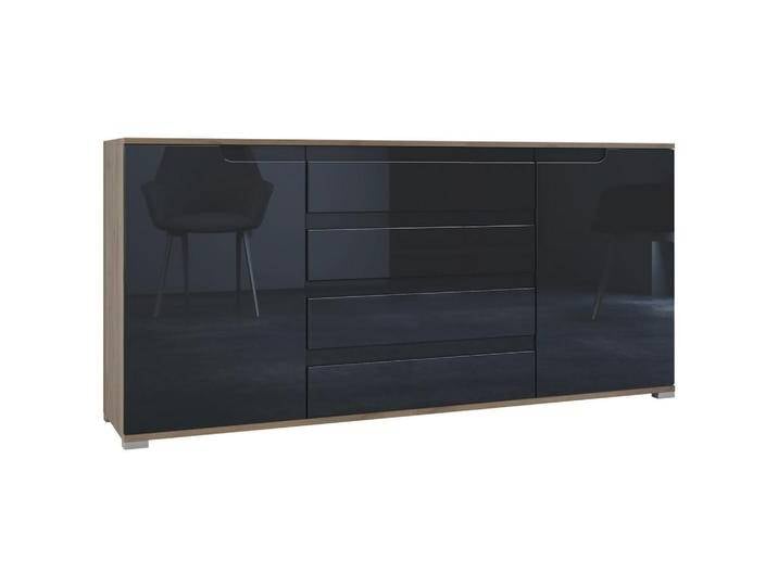 Vladon SIDEBOARD, Schwarz Hochglanz, 166.5x75.5x35 cm, Wohnzimmer, Kommoden & Sideboards, Sideboards Vladon SIDEBOARD, Schwarz Hochglanz, 166.5x75.5x35 cm, Wohnzimmer, Kommoden & Sideboards, Sideboards von XXXLutz Marktplatz