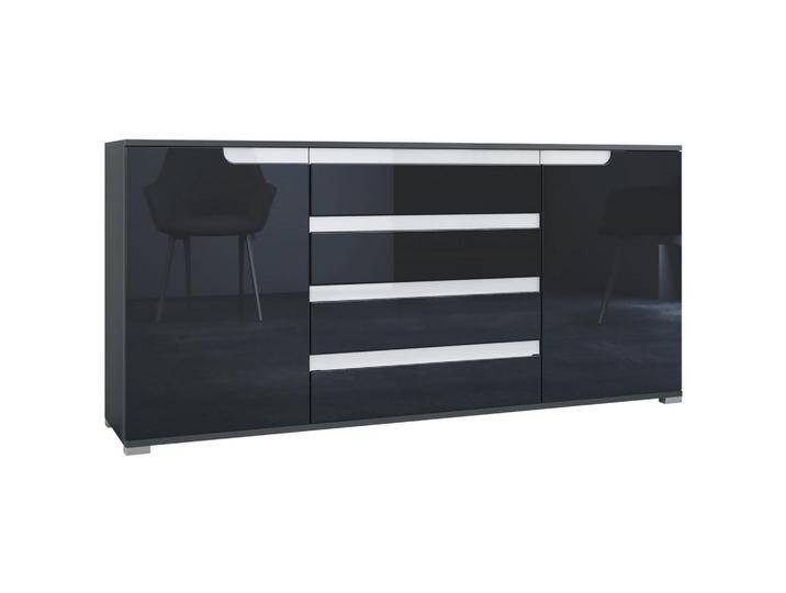 Vladon SIDEBOARD, Schwarz Hochglanz, 166.5x75.5x35 cm, Wohnzimmer, Kommoden & Sideboards, Sideboards Vladon SIDEBOARD, Schwarz Hochglanz, 166.5x75.5x35 cm, Wohnzimmer, Kommoden & Sideboards, Sideboards von XXXLutz Marktplatz