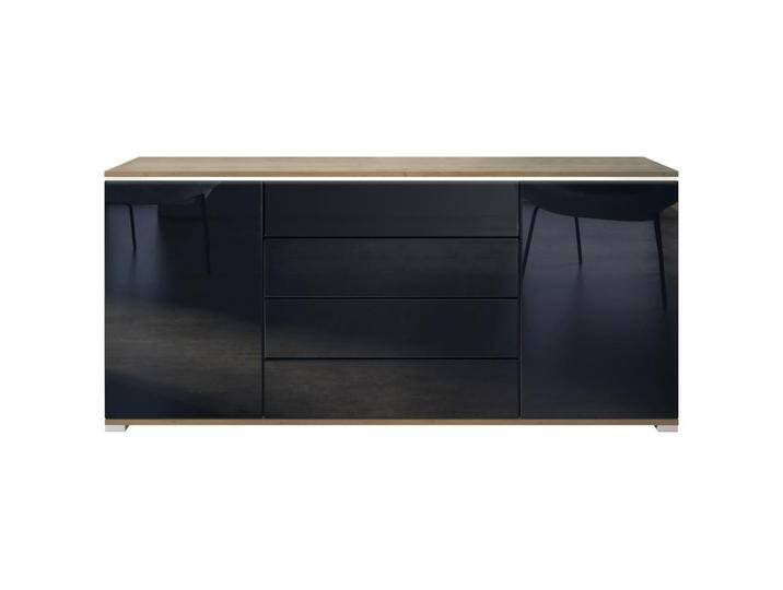 Vladon SIDEBOARD, Schwarz Hochglanz, 166.5x75.5x35 cm, Wohnzimmer, Kommoden & Sideboards, Sideboards Vladon SIDEBOARD, Schwarz Hochglanz, 166.5x75.5x35 cm, Wohnzimmer, Kommoden & Sideboards, Sideboards von XXXLutz Marktplatz
