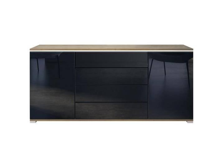 Vladon SIDEBOARD, Schwarz Hochglanz, 166.5x75.5x35 cm, Wohnzimmer, Kommoden & Sideboards, Sideboards Vladon SIDEBOARD, Schwarz Hochglanz, 166.5x75.5x35 cm, Wohnzimmer, Kommoden & Sideboards, Sideboards von XXXLutz Marktplatz