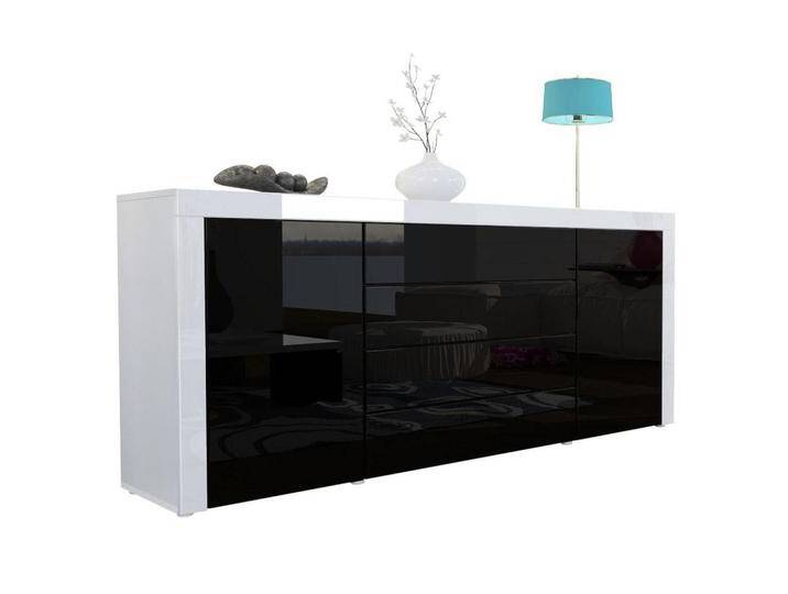 Vladon SIDEBOARD, Schwarz Hochglanz, 167x72x35 cm, Wohnzimmer, Kommoden & Sideboards, Sideboards Vladon SIDEBOARD, Schwarz Hochglanz, 167x72x35 cm, Wohnzimmer, Kommoden & Sideboards, Sideboards von XXXLutz Marktplatz