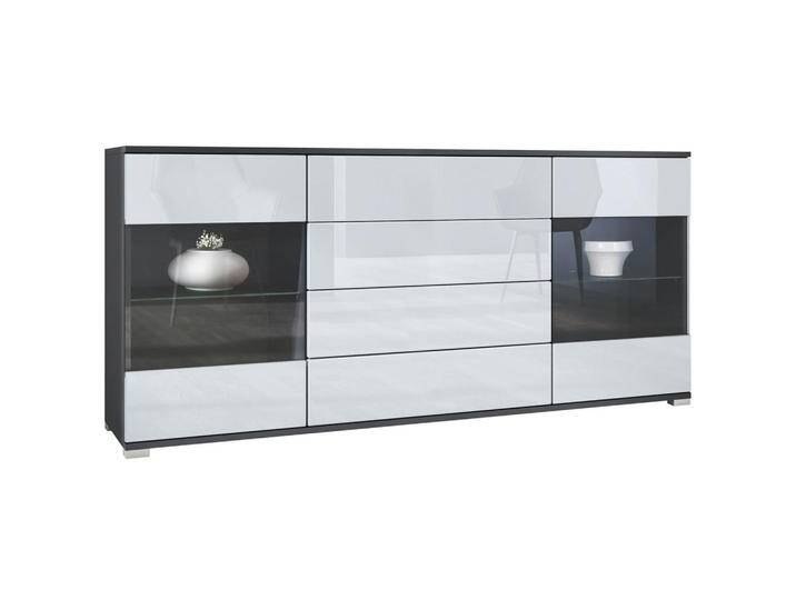 Vladon SIDEBOARD, Weiß Hochglanz, 166.5x75.5x35 cm, Wohnzimmer, Kommoden & Sideboards, Sideboards Vladon SIDEBOARD, Weiß Hochglanz, 166.5x75.5x35 cm, Wohnzimmer, Kommoden & Sideboards, Sideboards von XXXLutz Marktplatz