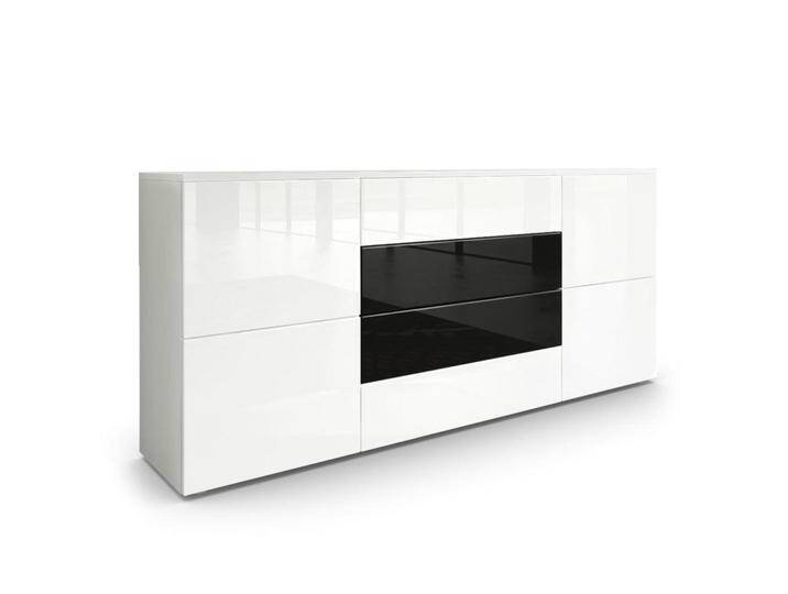 Vladon SIDEBOARD, Weiß Hochglanz, Schwarz, 166x72x35 cm, Wohnzimmer, Kommoden & Sideboards, Sideboards Vladon SIDEBOARD, Weiß Hochglanz, Schwarz, 166x72x35 cm, Wohnzimmer, Kommoden & Sideboards, Sideboards von XXXLutz Marktplatz