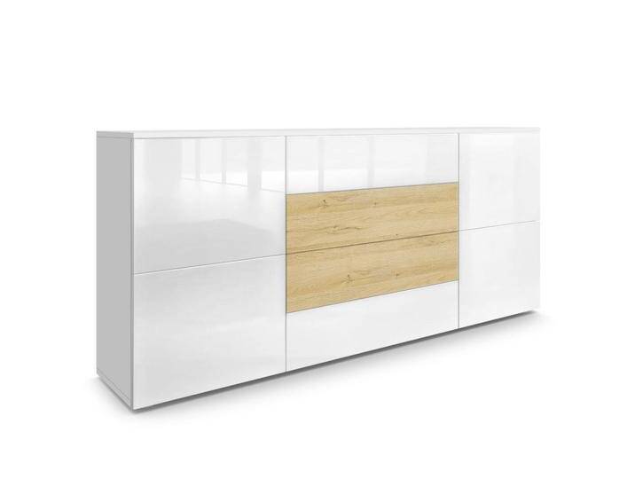 Vladon SIDEBOARD, Weiß Hochglanz, Hellbraun, 166x72x35 cm, Wohnzimmer, Kommoden & Sideboards, Sideboards Vladon SIDEBOARD, Weiß Hochglanz, Hellbraun, 166x72x35 cm, Wohnzimmer, Kommoden & Sideboards, Sideboards von XXXLutz Marktplatz