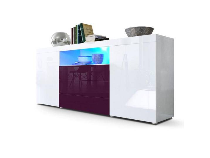 Vladon SIDEBOARD, Weiß Hochglanz, Bordeaux, 167x72x35 cm, Wohnzimmer, Kommoden & Sideboards, Sideboards Vladon SIDEBOARD, Weiß Hochglanz, Bordeaux, 167x72x35 cm, Wohnzimmer, Kommoden & Sideboards, Sideboards von XXXLutz Marktplatz
