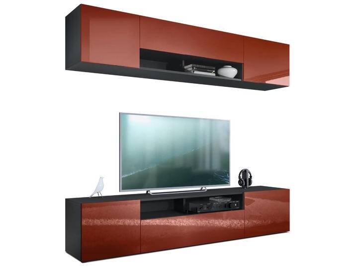 Vladon WOHNWAND, Bordeaux, 181x147x35 cm, Wohnzimmer, Wohnwände, Anbauwände von XXXLutz Marktplatz