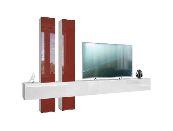 Vladon WOHNWAND, Bordeaux, 330x204x39 cm, Wohnzimmer, Wohnwände, Anbauwände von XXXLutz Marktplatz