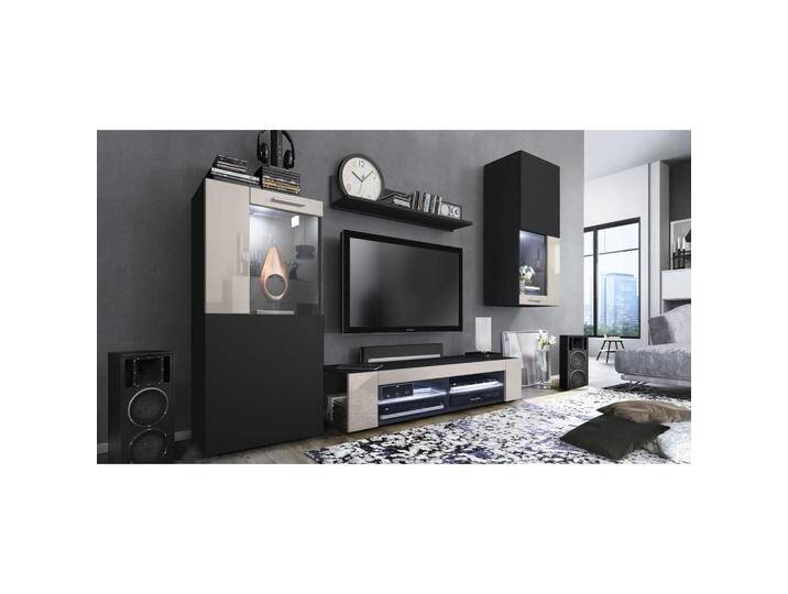 Vladon WOHNWAND, Sand, 300x190x39 cm, Wohnzimmer, Wohnwände, Anbauwände von XXXLutz Marktplatz