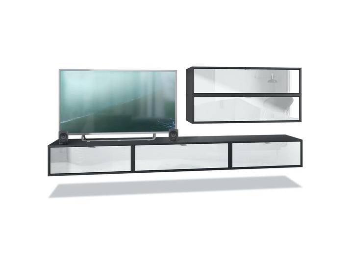 Vladon WOHNWAND, Weiß Hochglanz, 260x150x37 cm, Wohnzimmer, Wohnwände, Anbauwände Vladon WOHNWAND, Weiß Hochglanz, 260x150x37 cm, Wohnzimmer, Wohnwände, Anbauwände von XXXLutz Marktplatz