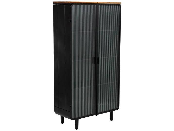 Wanderlust VITRINE, Schwarz, Holz, 84x152x35 cm, Wohnzimmer, Wohnwände, Vitrinenschränke von XXXLutz Marktplatz