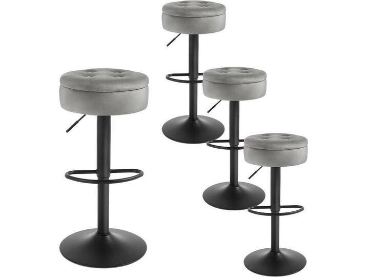 Woltu BARHOCKER, Hellgrau, Säule, 39x60.5x39 cm, Esszimmer, Barmöbel, Barhocker von XXXLutz Marktplatz