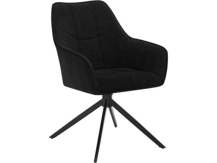 Woltu ESSZIMMERSTUHL, Schwarz, Drehkreuz, 58x86x63.5 cm, Esszimmer, Stühle, Esszimmerstühle, Armlehnenstühle von XXXLutz Marktplatz