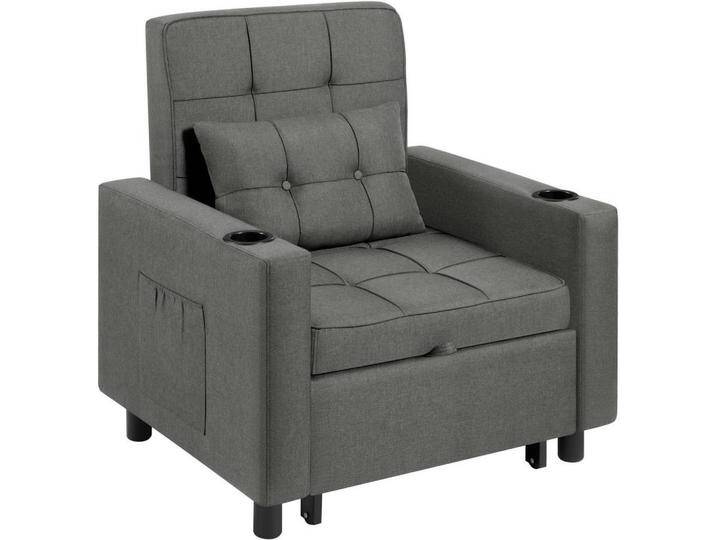 Woltu SCHLAFSESSEL, Dunkelgrau, Rechteckig, 87x99.5x79.5 cm, Wohnzimmer, Sessel, Schlafsessel von XXXLutz Marktplatz