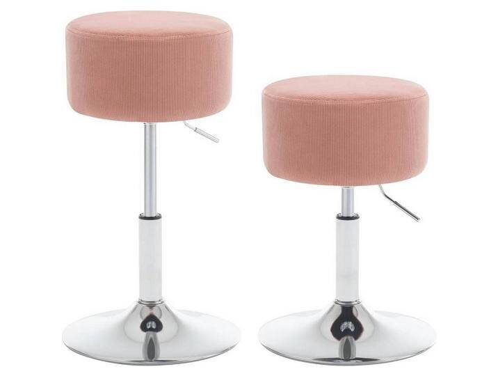 Woltu SITZHOCKER, Rosa, Säule, 38.5x52x38.5 cm, Wohnzimmer, Hocker, Sitzhocker von XXXLutz Marktplatz