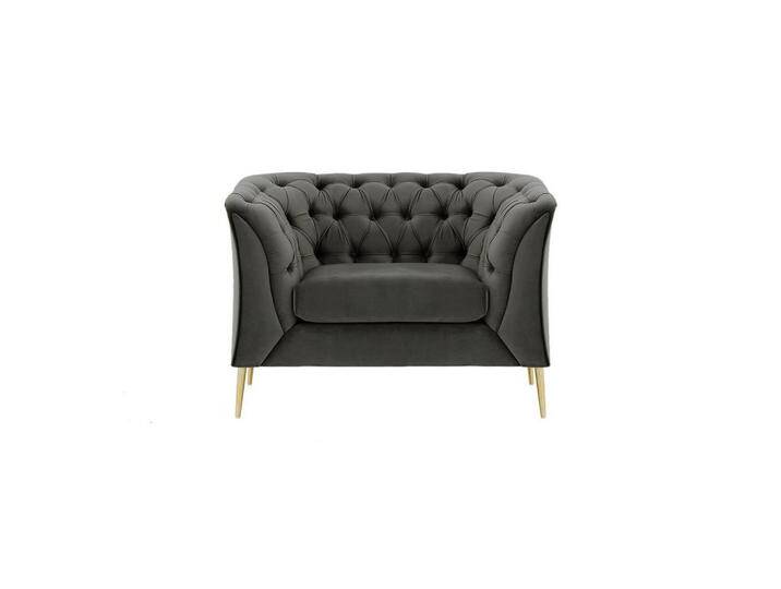 XXXL SESSEL, Dunkelgrau, 1-Sitzer, 106x74x80 cm, Wohnzimmer, Sessel, Chesterfield-Sessel von XXXLutz Marktplatz