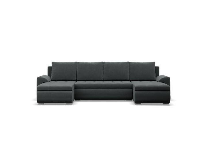 U-SOFA, Dunkelgrau, U-Form, 302x89x159 cm, Wohnzimmer, Sofas & Couches, Wohnlandschaften, Wohnlandschaften in U-Form von XXXLutz