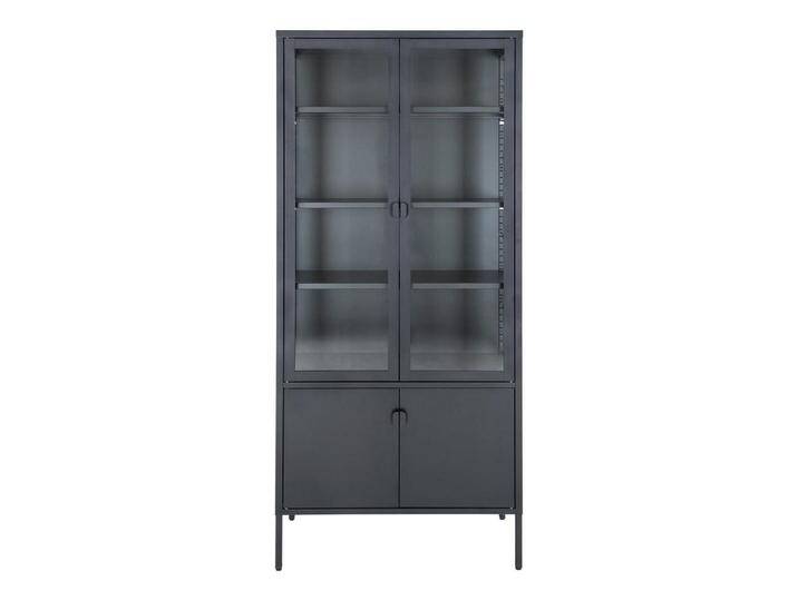 ebuy24 VITRINE, Schwarz, 80x180x35 cm, Wohnzimmer, Wohnwände, Vitrinenschränke von XXXLutz Marktplatz