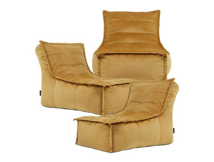 icon SITZSACK, Gelb, Kunststoff, 3-Sitzer, 237x68x90 cm, Hergestellt in Deutschland, Wohnzimmer, Hocker, Sitzsäcke, XXL Sitzsäcke von XXXLutz Marktplatz