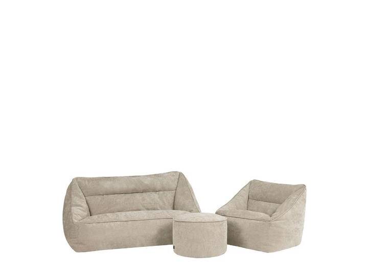 icon SITZSACK-SET, Beige, Kunststoff, 3-Sitzer, 160x70x93 cm, Hergestellt in Deutschland, Wohnzimmer, Hocker, Sitzsäcke, XXL Sitzsäcke von XXXLutz Marktplatz