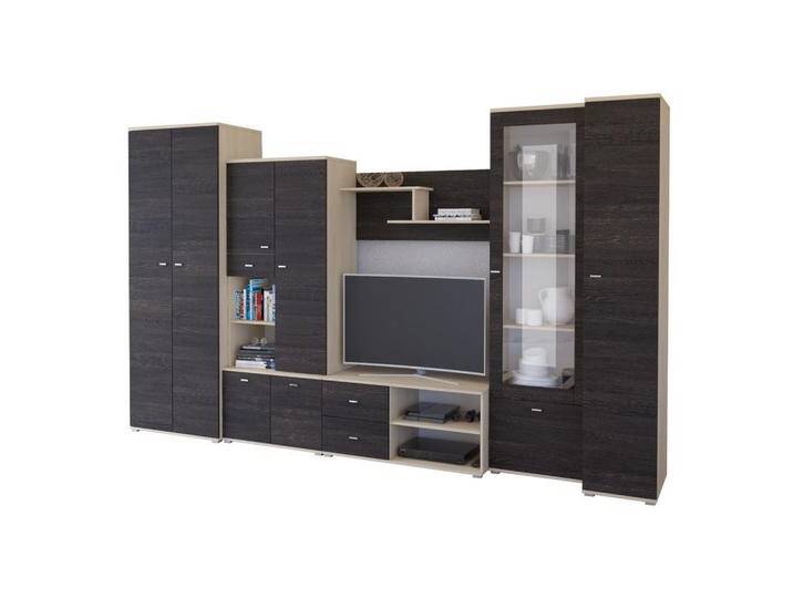 imoebel24 WOHNWAND, Beige, Braun, 370x201x51 cm, Wohnzimmer, Wohnwände, Anbauwände von XXXLutz Marktplatz