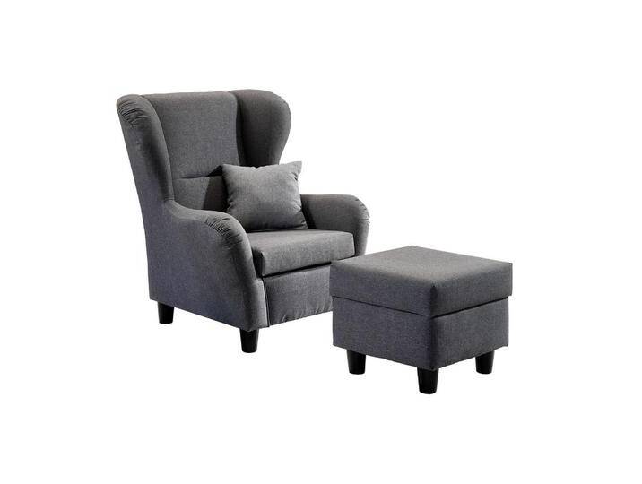 luma-home OHRENSESSEL, Grau, 1-Sitzer, Füllung: Polyurethan (PUR), einzeln stellbar,Quadratisch, 90x98x76 cm, Wohnzimmer, Sessel, Ohrensessel von XXXLutz Marktplatz