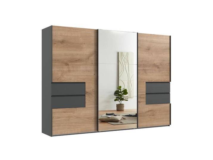 luma-home SCHWEBETÜRENSCHRANK, Eiche, Metall, Nachbildung, 3 Fächer, 4 Schubladen, Rechteckig, 300x216x65 cm, Schlafzimmer, Kleiderschränke, Schwebetürenschränke luma-home SCHWEBETÜRENSCHRANK, Eiche, Metall, Nachbildung, 3 Fächer, 4 Schubladen, Rechteckig, 300x216x65 cm, Schlafzimmer, Kleiderschränke, Schwebetürenschränke von XXXLutz Marktplatz