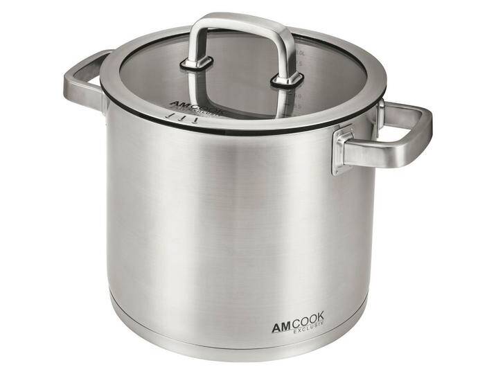 Am Cook KOCHTOPF SENNA S2, Edelstahl, Metall, 9 L, 20 cm, Abgießfunktion, Messskala, Griffe werden nicht heiß,mit Dampfablass, Kochen, Töpfe, von XXXLutz