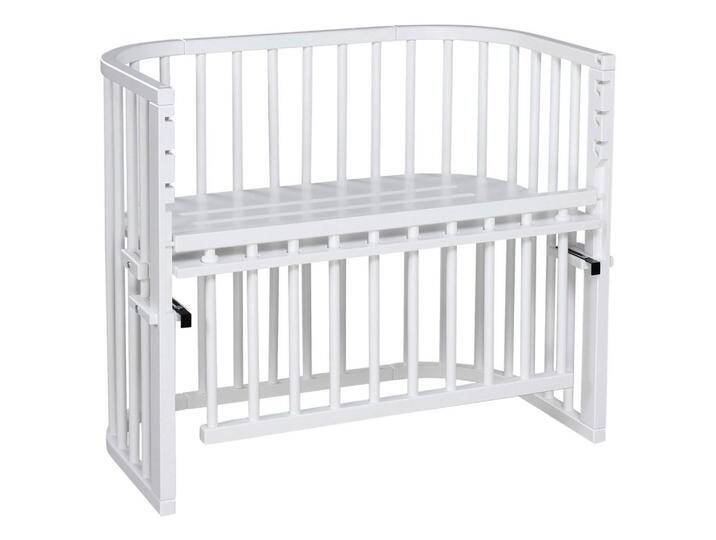 Babybay BEISTELLBETT MAXI COMFORT PLUS, Weiß, Holz, Buche, 56.5x79x96 cmes Vertrauen - OEKO-TEX®, OEKO-TEX® STANDARD 100, Lattenrost stufenlos von XXXLutz