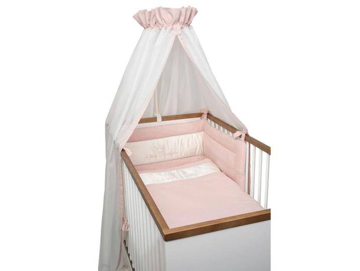 Bebe's Collection GITTERBETTSET Prinz & Prinzessin 2023, Rosa, 3-teilig, Füllung: Polyester, 100x135 cm, OEKO-TEX® STANDARD 100, Schlafen, von XXXLutz