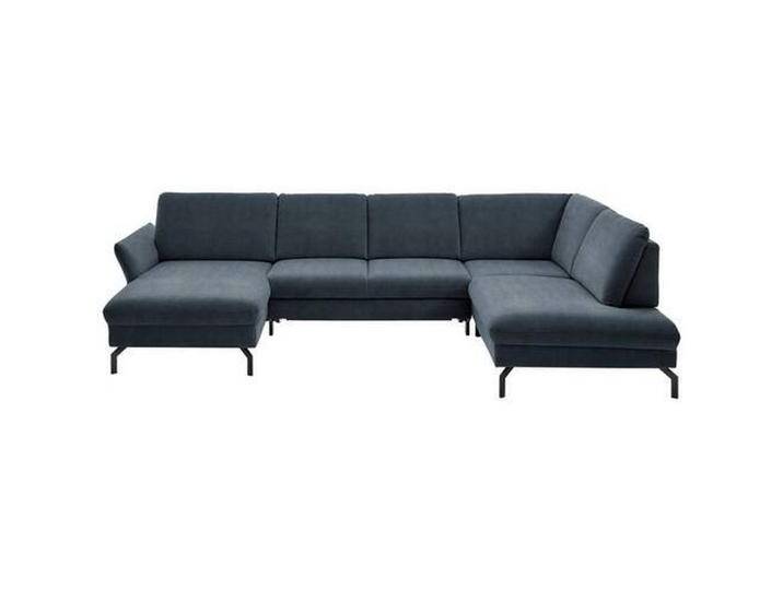 Beldomo System WOHNLANDSCHAFT, Blaugrau, 5-Sitzer, U-Form, 335x220 cm, Goldenes M, Stoffauswahl, Sitzqualitäten, seitenverkehrt erhältlich, von XXXLutz