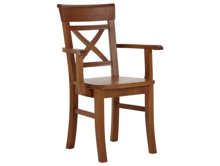 Boxxx ARMLEHNSTUHL, Bernstein, Holz, Kiefer, massiv, eckig, 61x94x43 cm, Holzmöbel, Sitzgelegenheiten Holz von XXXLutz