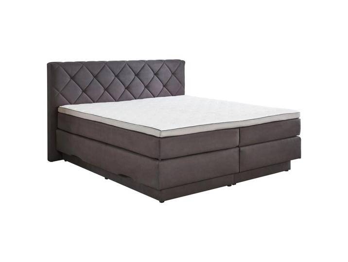 Boxxx BOXSPRINGBETT, Anthrazit, H2 + H3, 7-Zonen, Höhe ca. 18 cm, 180x200 cm, OEKO-TEX® STANDARD 100, Bettkasten, Topper durchgehend, Wendematratze von XXXLutz
