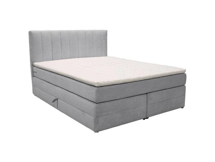 Boxxx BOXSPRINGBETT, Hellgrau, H2, 7-Zonen, Höhe ca. 17 cm, 140x200 cm, Made in EU, Topper durchgehend, in verschiedenen Größen erhältlich, Matratze von XXXLutz