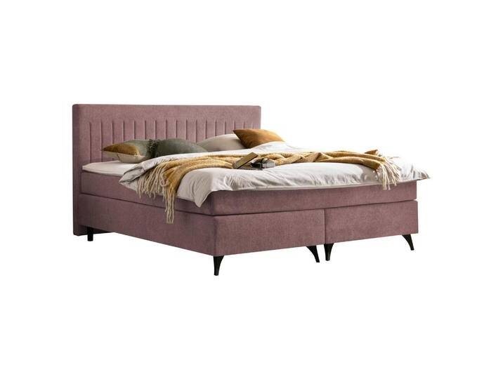 Boxxx BOXSPRINGBETT, Rosa, H3, Höhe ca. 17 cm, 180x200 cm, Stoffauswahl, Topper durchgehend, Matratze in verschiedenen Härtegraden erhältlich, von XXXLutz